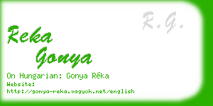 reka gonya business card