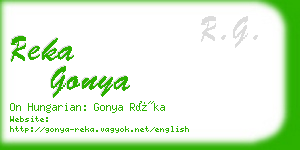 reka gonya business card